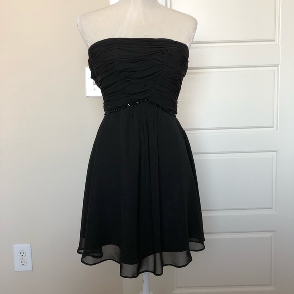 White House Black Market All Black Dress Size 0 - Picture 2 of 7